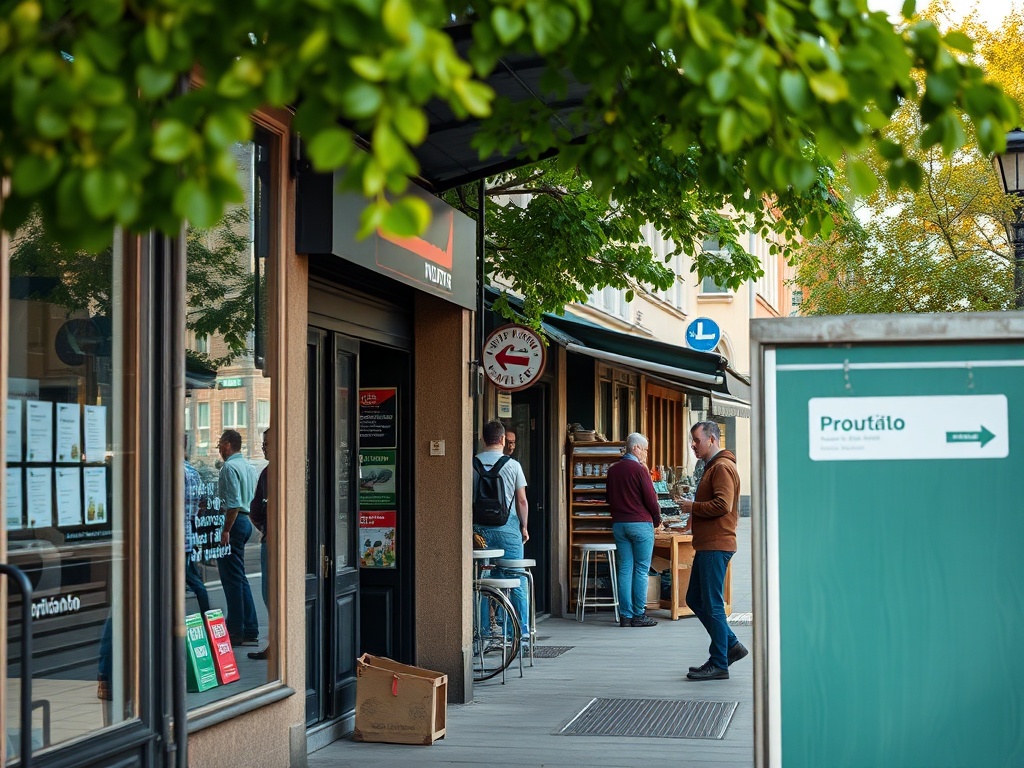 Grafika symbolizująca cyfrową transformację urzędową w Gdańsku, związana z doręczaniem decyzji podatku od nieruchomości