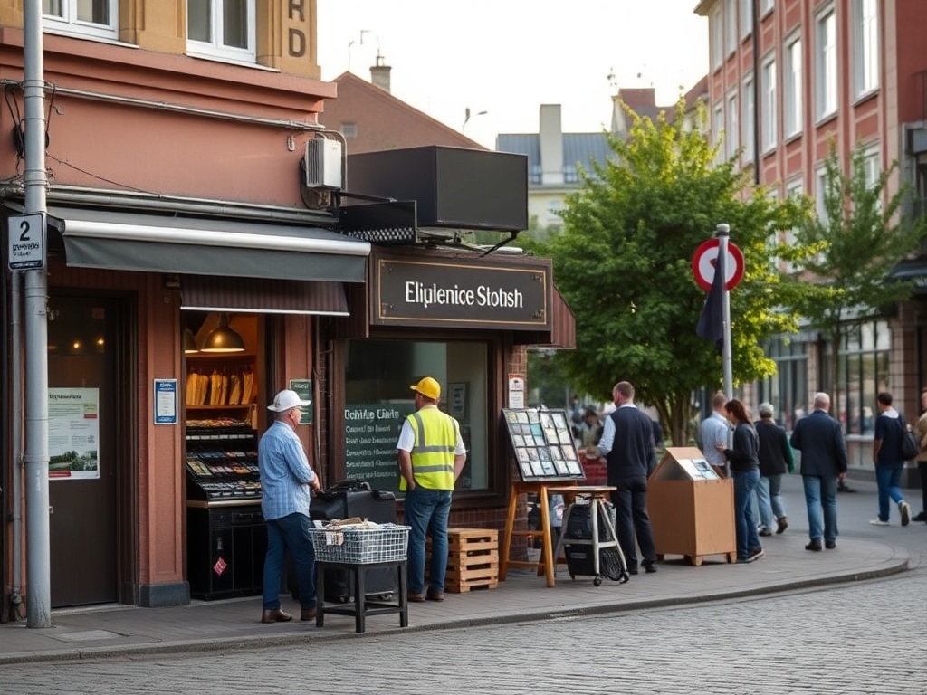 Wizualizacja nowej trasy tramwajowej w Gdańsku Południe - Wrzeszcz z zaznaczonym unijnym dofinansowaniem