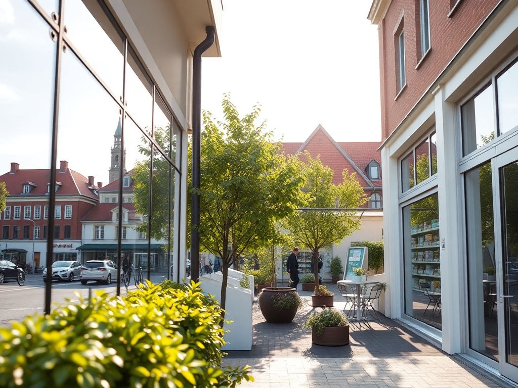 Mapa Gdańska z zaznaczonymi obszarami zieleni, symbolizująca informacje o pyleniu i zdrowiu mieszkańców.