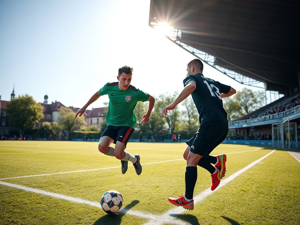 Mecz piłki nożnej na Polsat Plus Arenie Gdańsk lub kibice oglądający Ligę Mistrzów w pubie w Gdańsku