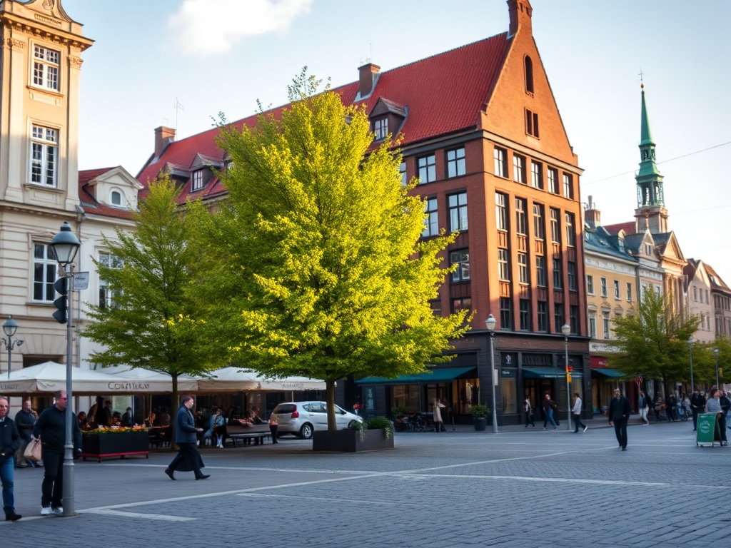 Ilustracja przedstawiająca połączenie mózgu i stadionu piłkarskiego, symbolizujące naukę i sport w Gdańsku.