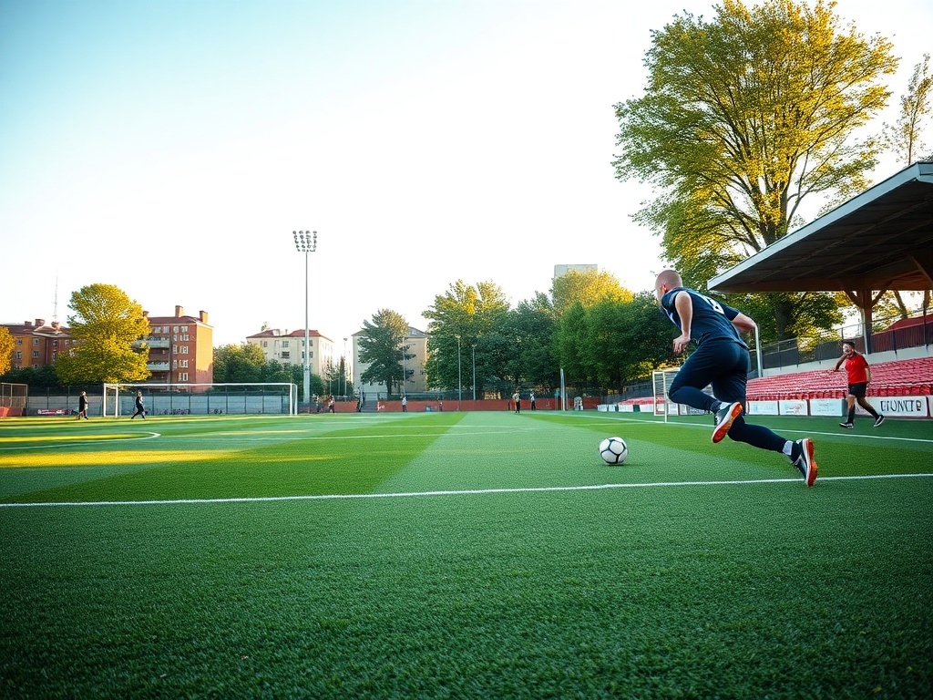 Stadion piłkarski Lechii Gdańsk podczas meczu i wolontariusze Pola Nadziei z symbolami akcji