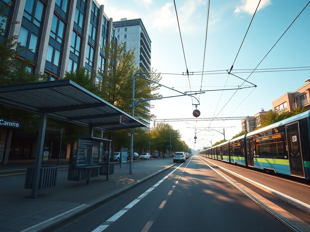 Ilustracja przedstawiająca tramwaj w Gdańsku, symbolizująca unieważniony przetarg na najdłuższe tramwaje.